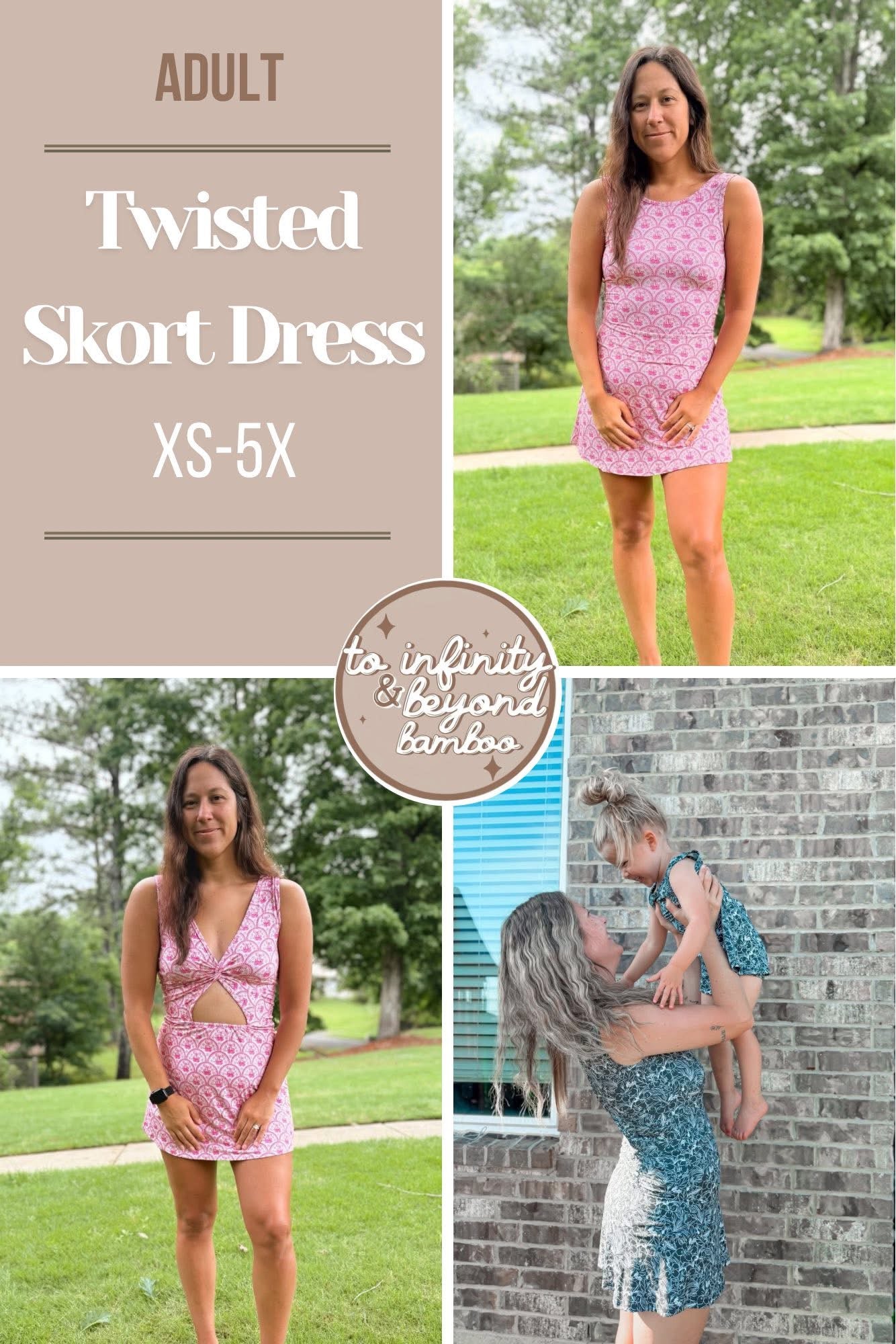 CRAVINGS | adult | twisted skort dress