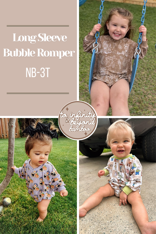 NEUTRALS | long sleeve bubble romper | TAT MID SEPTEMBER