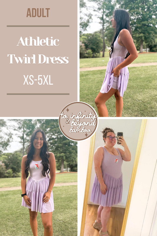 SOLIDS | adult | athletic twirl dress  | TAT NOVEMBER