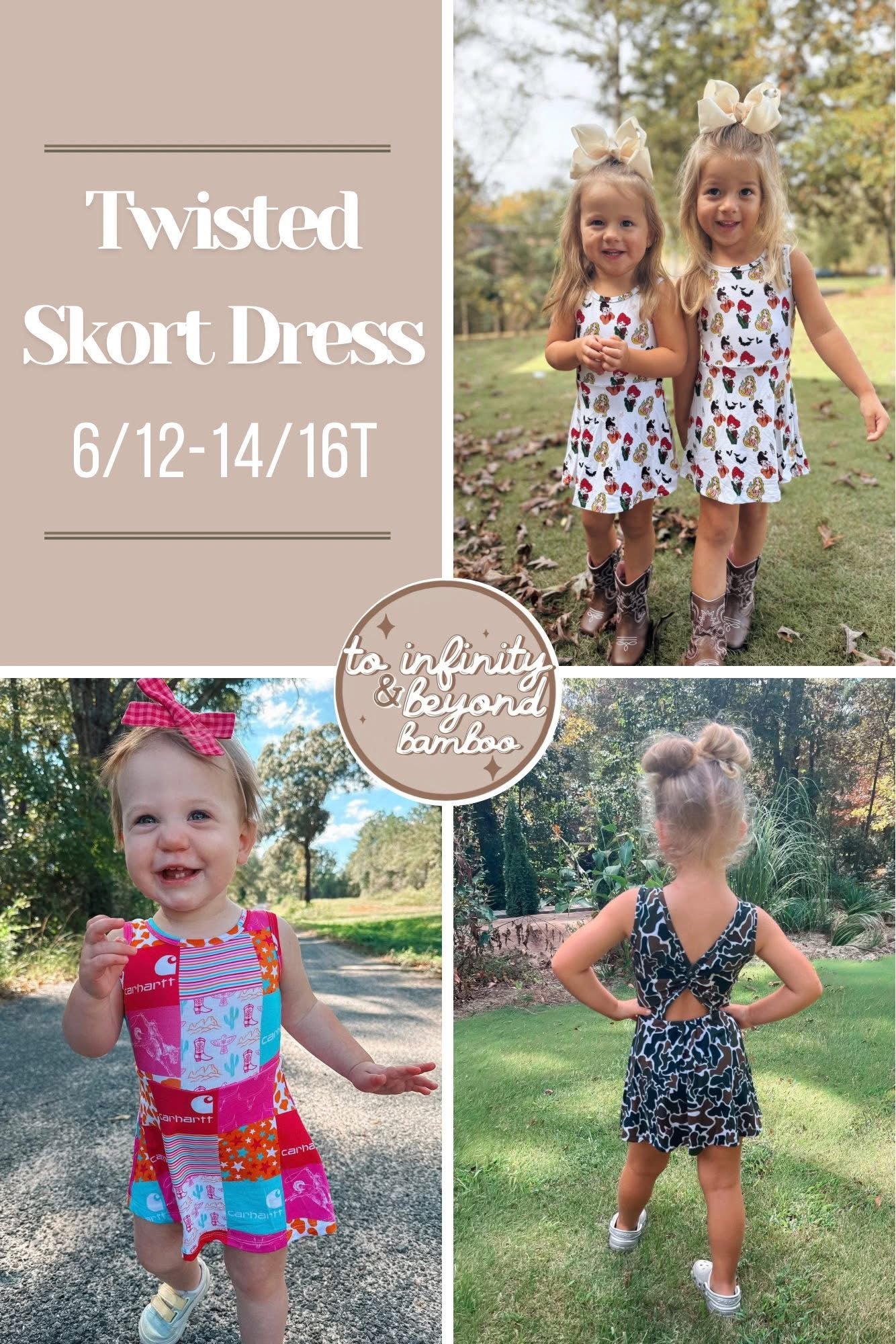 SPOOKY | twisted skort dress | TAT AUGUST