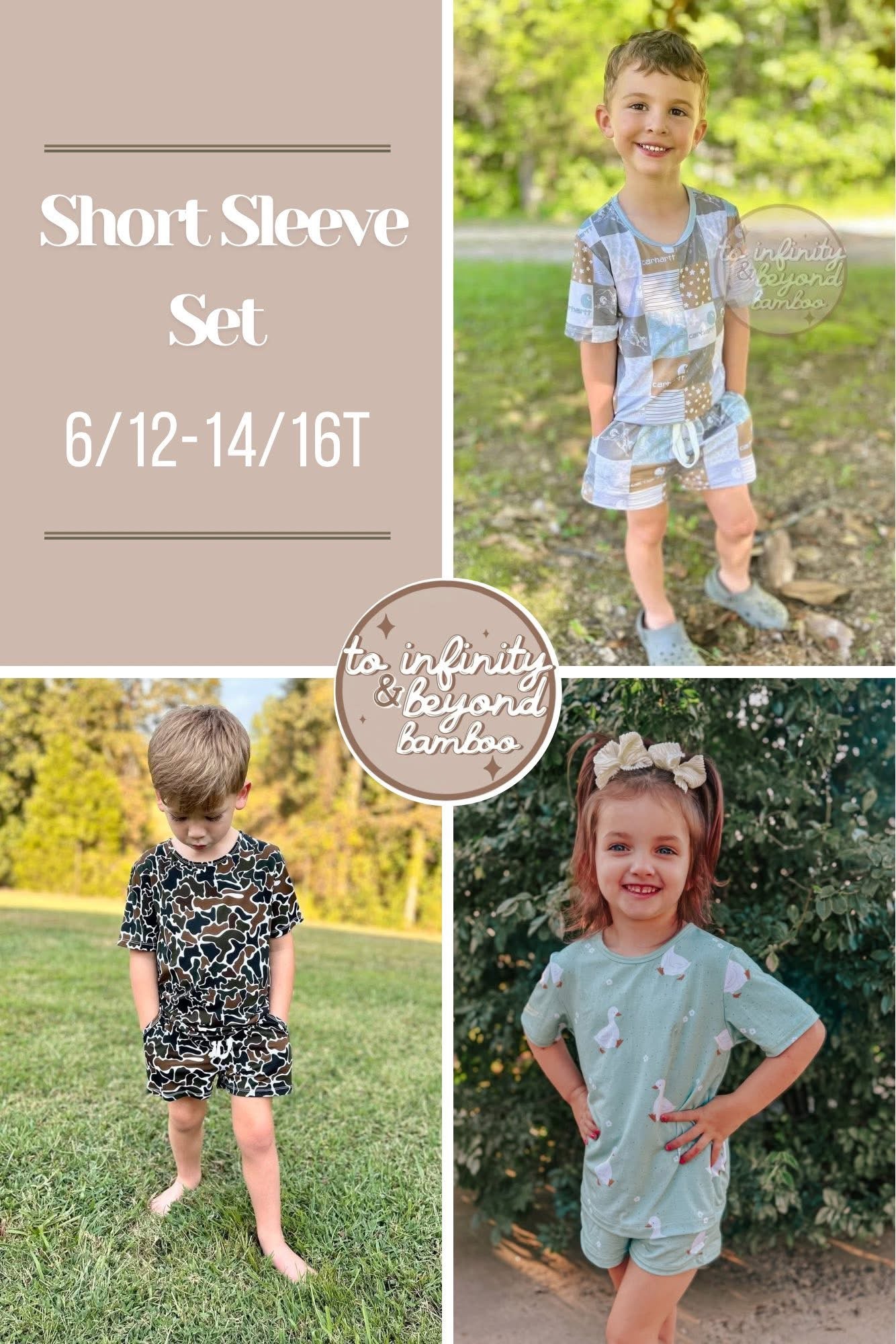 SPOOKY | short sleeve shirt with shorts set | TAT AUGUST