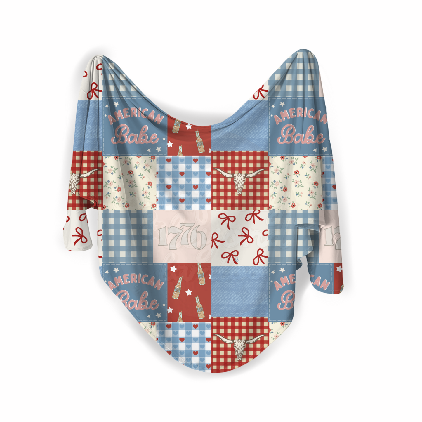 FOURTH OF JULY | double layered bamboo blankies | TAT LATE MAY