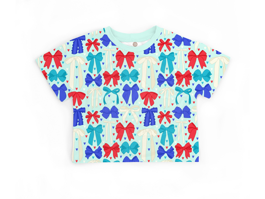 FOURTH OF JULY | adult | cropped tee | TAT LATE MAY