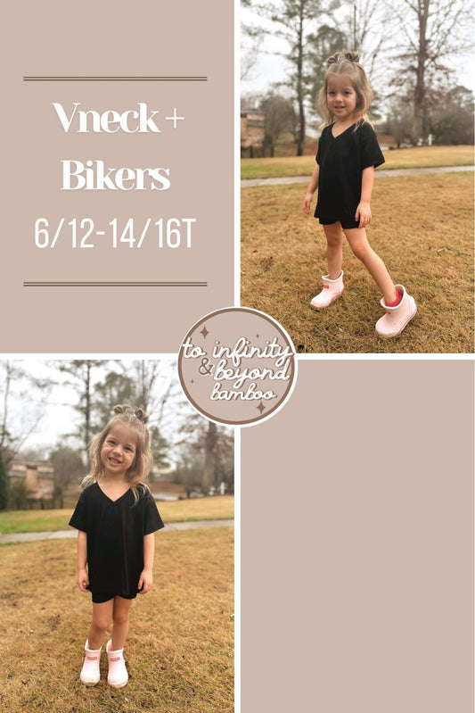 SPOOKY | vneck and bikers set | TAT AUGUST